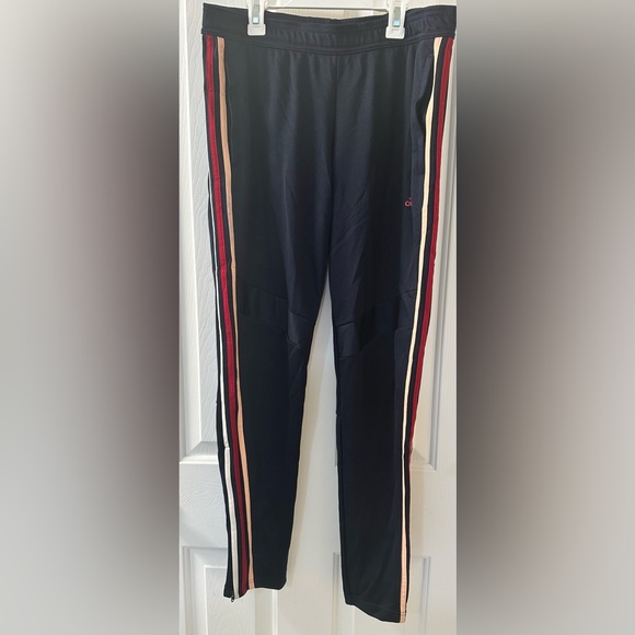 adidas Women's Sz M Navy 3 Striped Climacool Tiro Soccer Track Pants - Picture 1 of 7